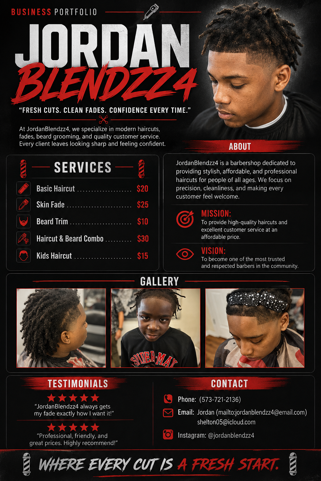 JordanBlendzz4 barber business flyer